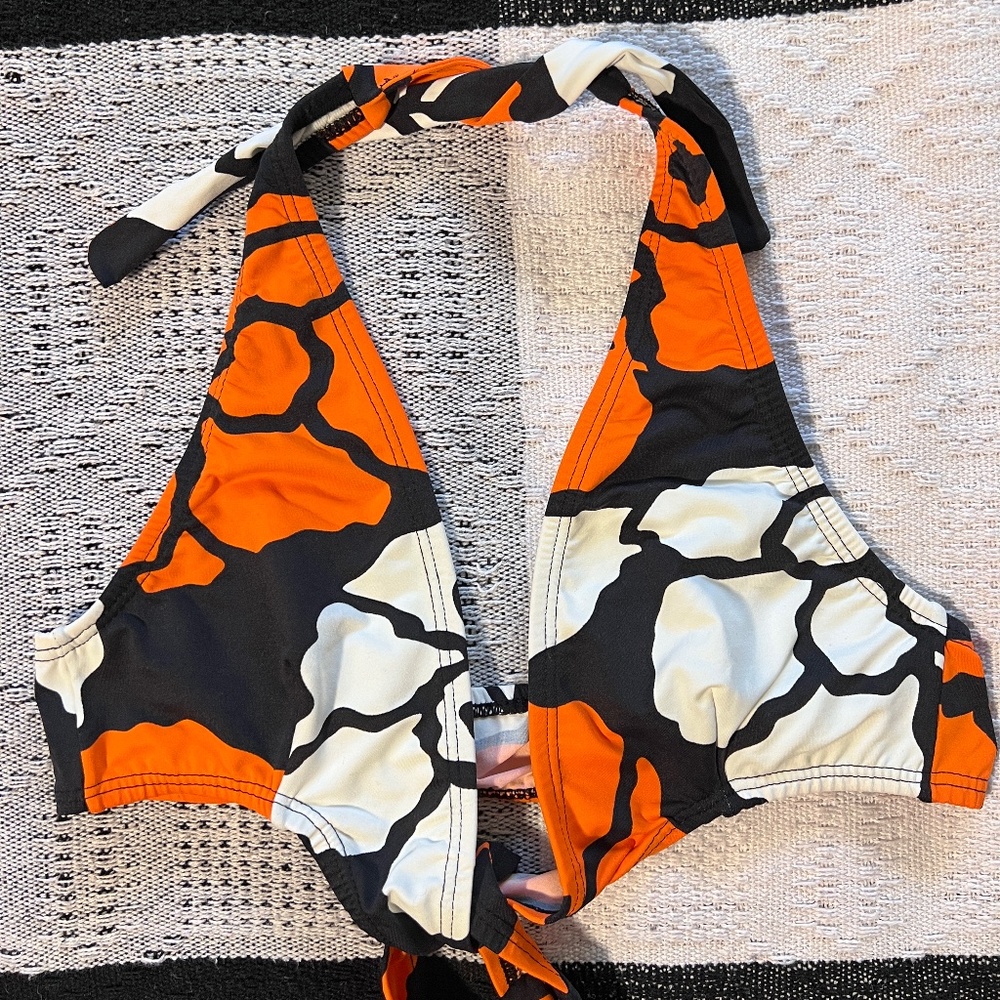 Morena Rosa Bikini Orange/White/Black